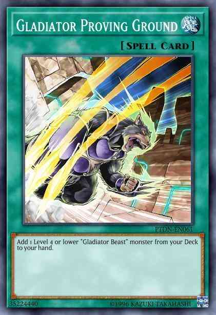 Gladiator Proving Ground - LCGX-EN257 - Rare - 1st Edition