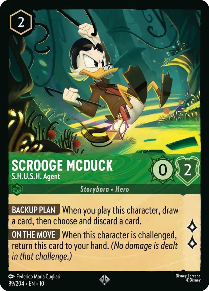 Scrooge McDuck - S.H.U.S.H. Agent - 89/204 [Whispers in the Well] [Non-Foil]