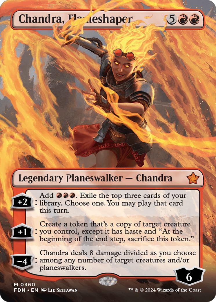 Chandra, Flameshaper [360] [Borderless] [Foundations] [Non-Foil]