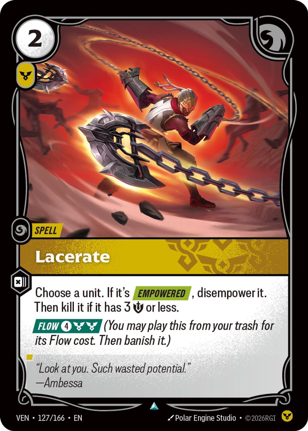 Lacerate - 127/166 [Vendetta] [Non Foil]