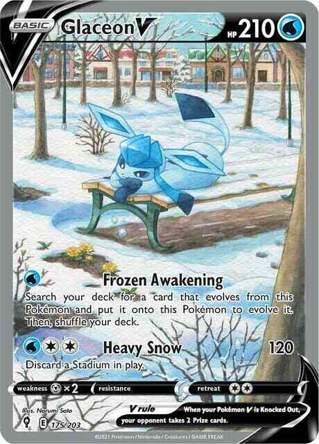 Glaceon V - 175/203 - Rare Ultra [swsh7-175] [Ultra]