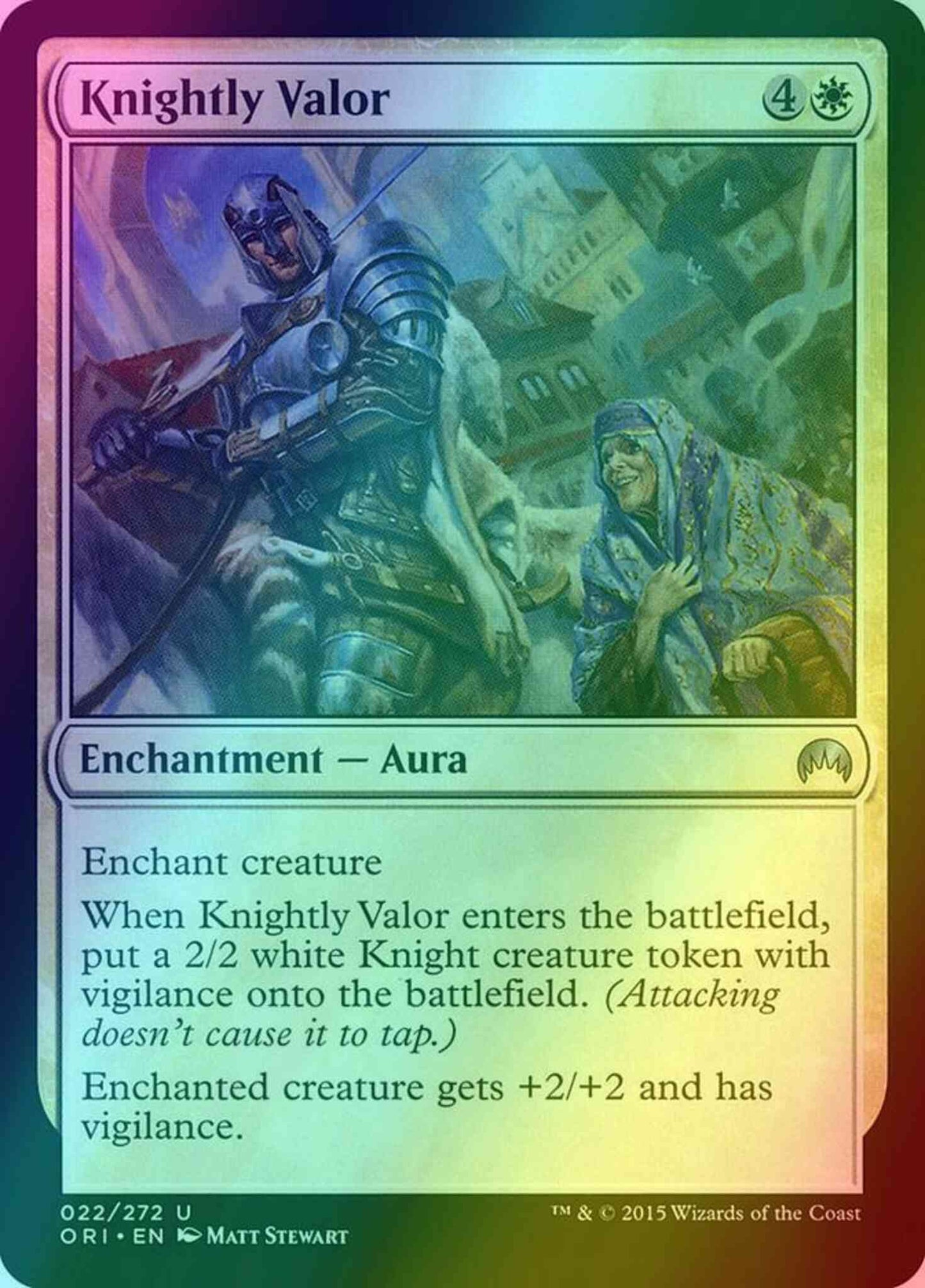 Knightly Valor [22] [Magic Origins] [Foil]