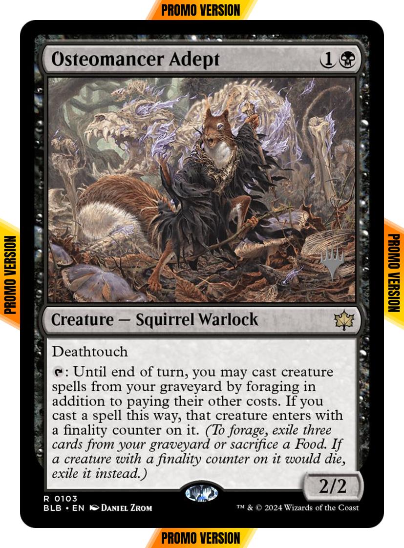 Osteomancer Adept [103p] [Promo Pack] [Bloomburrow: Promos] [Non-Foil]