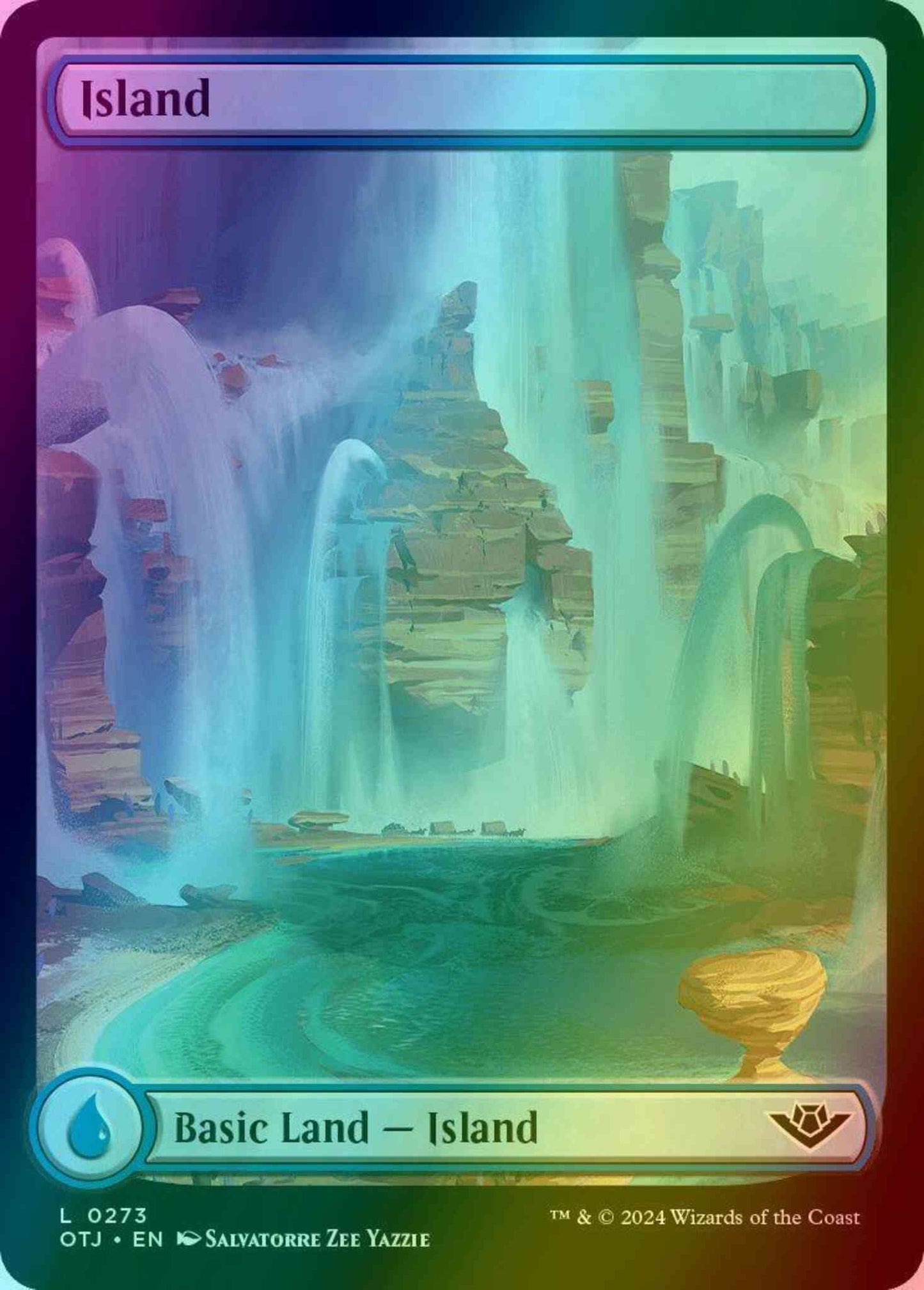 Island [273] [Full Art] [Outlaws of Thunder Junction] [Foil]