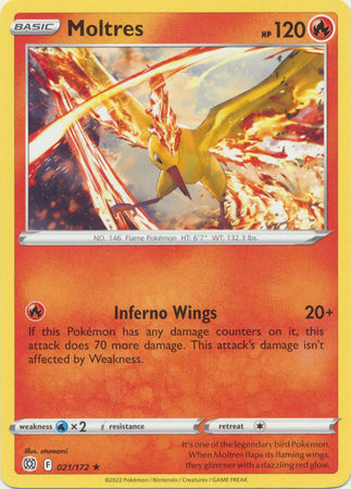 Moltres - 021/172 - Promo [Build & Battle Box] [swsh9msp-021] [Non-Holo]