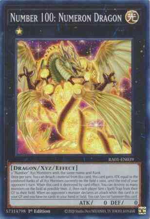 Number 100: Numeron Dragon - RA01-EN039 - Super Rare - 1st Edition