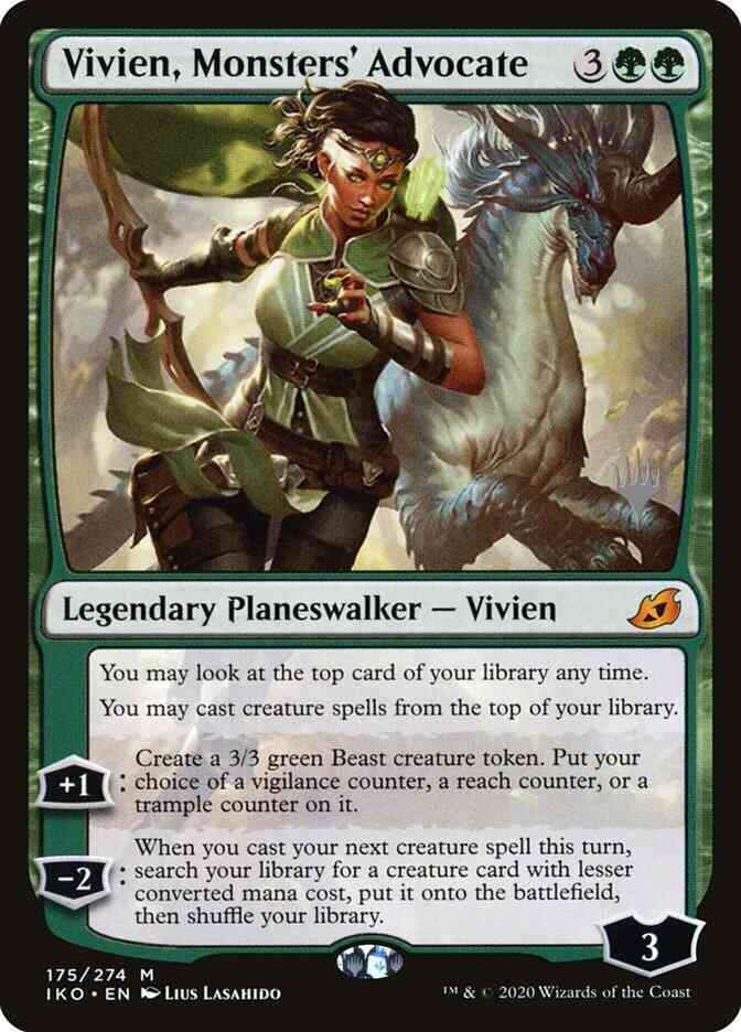Vivien, Monsters' Advocate [Promo Pack] [175p] [Ikoria: Lair of Behemoths Promos] [Non-Foil]