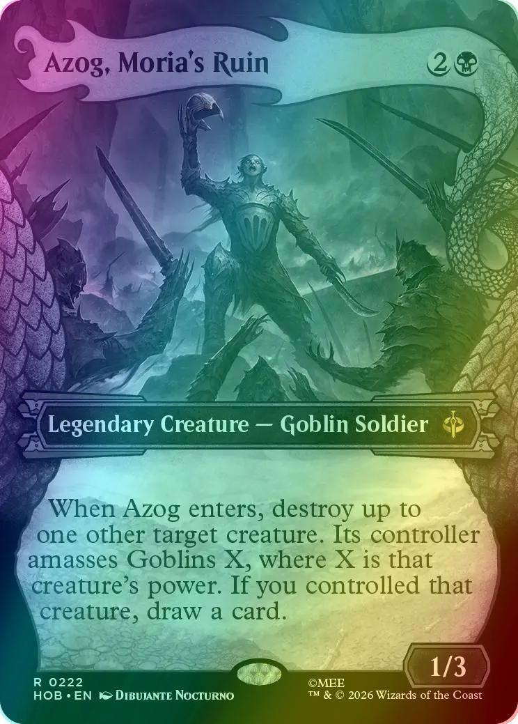 Azog, Moria's Ruin [222] [Borderless] [Dragon Hoard] [The Hobbit] [Foil]