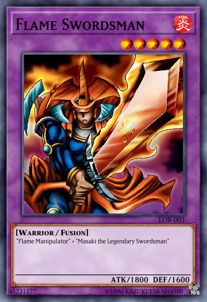 Flame Swordsman - LOB-003 - Super Rare - 1st Edition