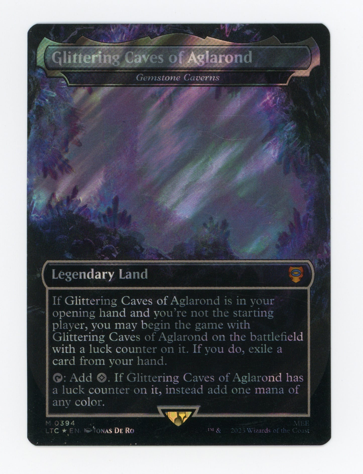 Glittering Caves of Aglarond - Gemstone Caverns — Borderless|Realms and Relics|Surge Foil — ID 18010