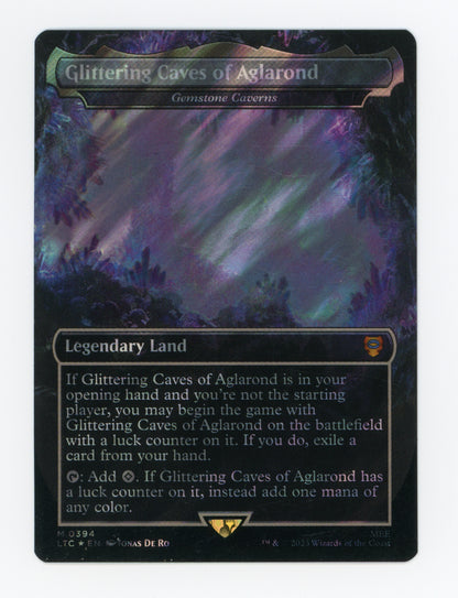 Glittering Caves of Aglarond - Gemstone Caverns — Borderless|Realms and Relics|Surge Foil — ID 18010