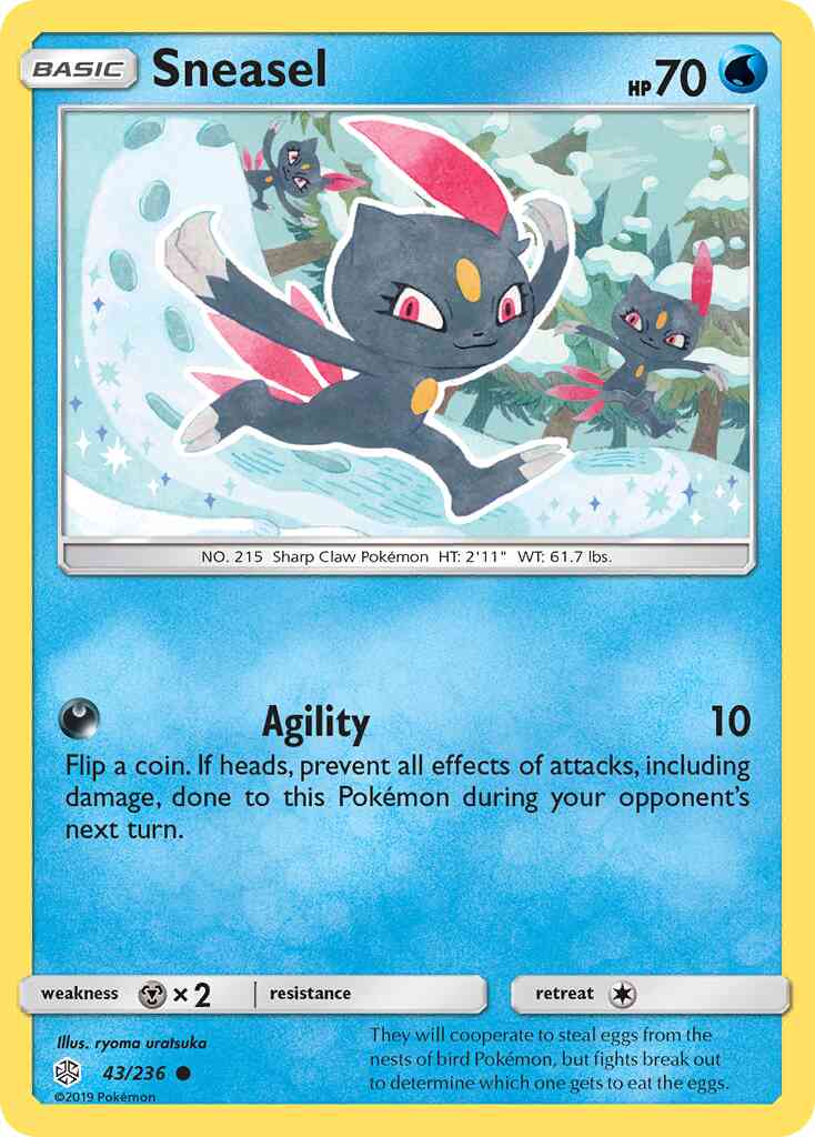Sneasel - 43/236 - Common [sm12-43] [Reverse Holo]
