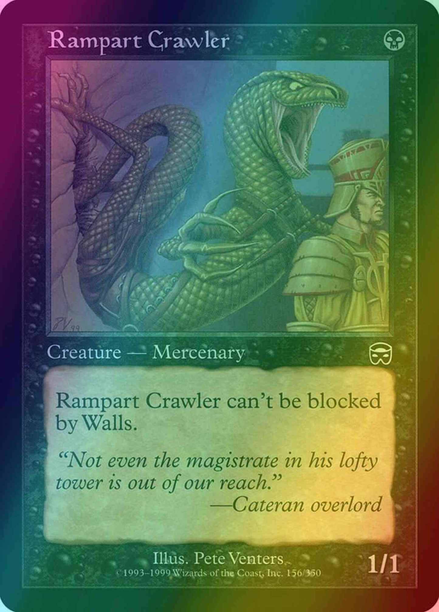 Rampart Crawler [156] [Mercadian Masques] [Foil]