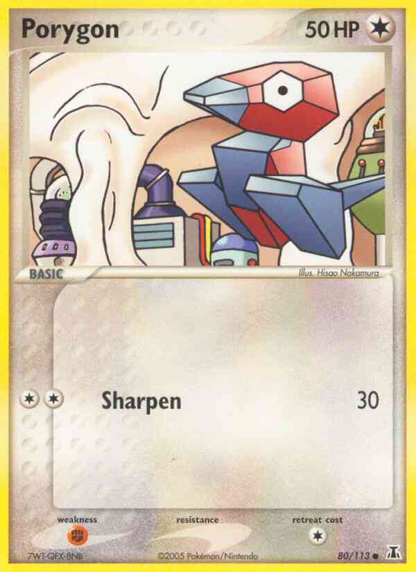 Porygon - 80/113 - Common [ex11-80] [Reverse Holo]