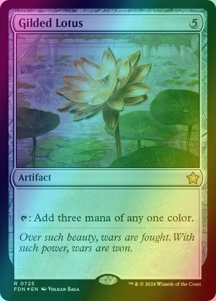 Gilded Lotus [725] [Foundations] [Foil]