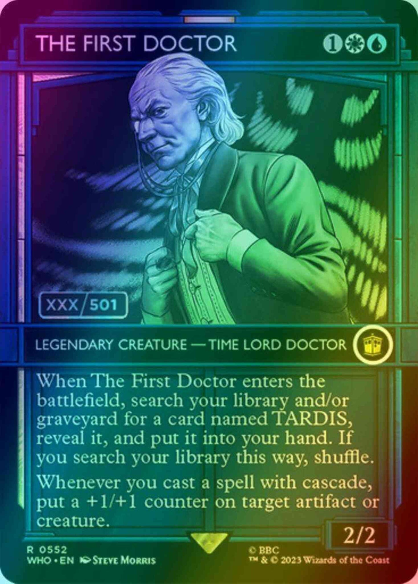 The First Doctor - Serial Numbered [552z] [TARDIS Showcase] [Universes Beyond: Doctor Who] [Foil]