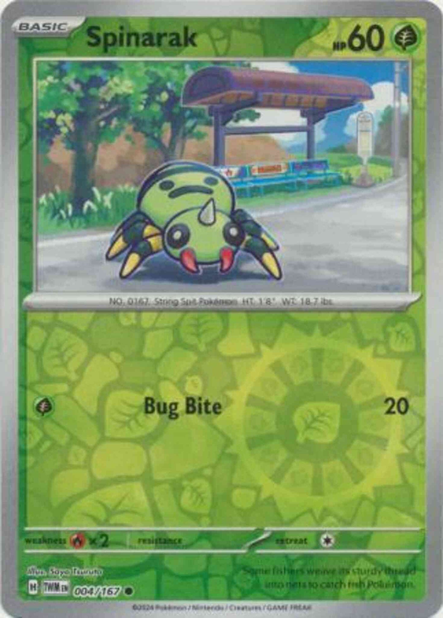 Spinarak - 004/167 - Common [sv06-004] [Reverse Holo]