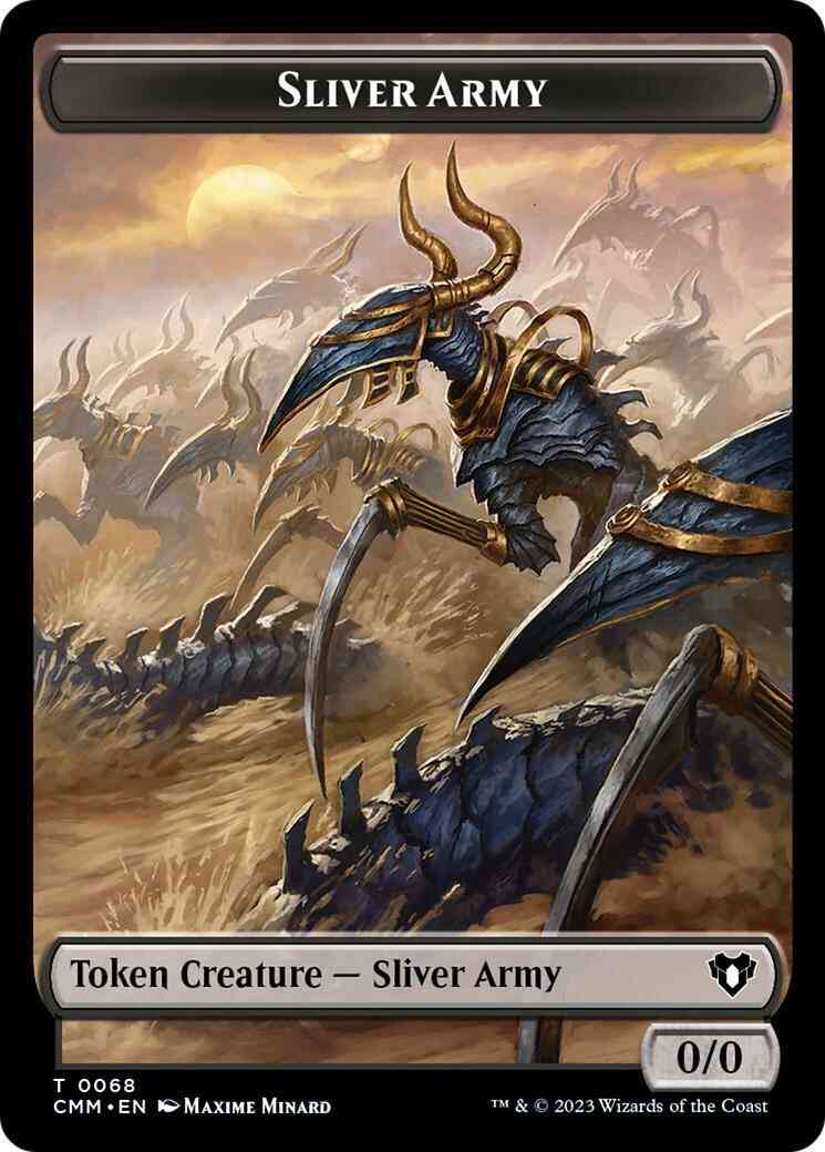 Sliver Army Token (68) // Sliver Token (57) [Commander Masters: Tokens] [Non-Foil]