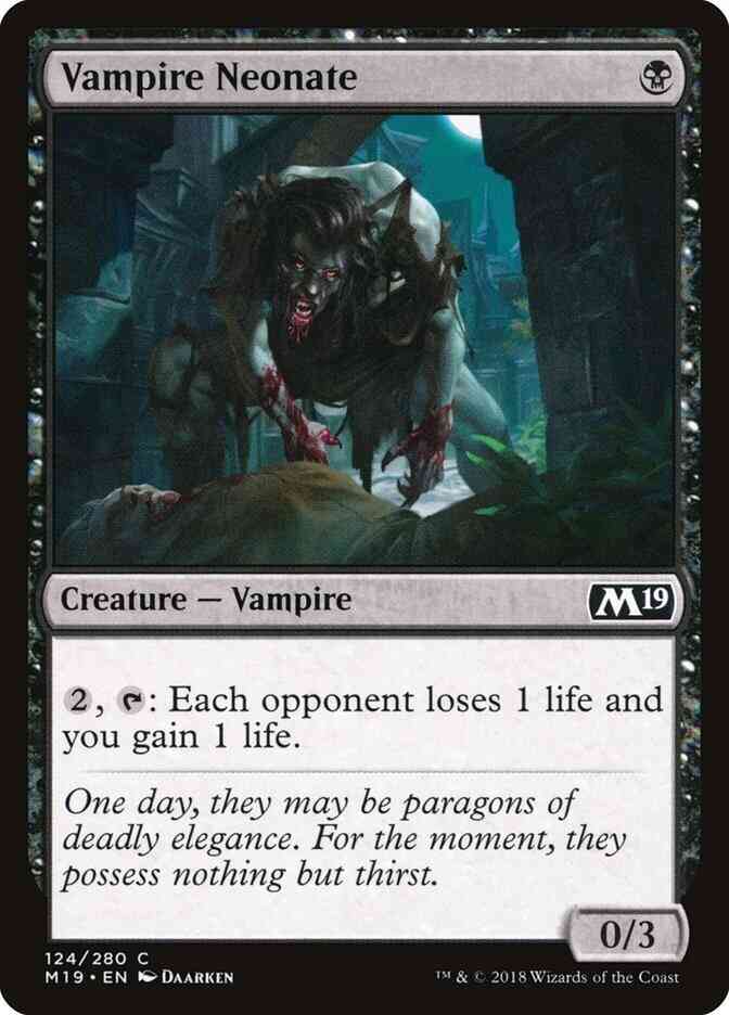 Vampire Neonate [124] [Core Set 2019] [Non-Foil]