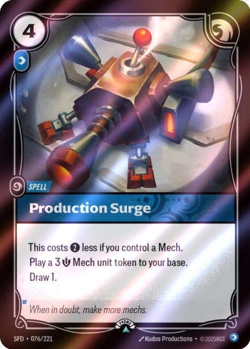 Production Surge - 076/221 [Riftbound Organized Play Promotional Cards] [Foil]