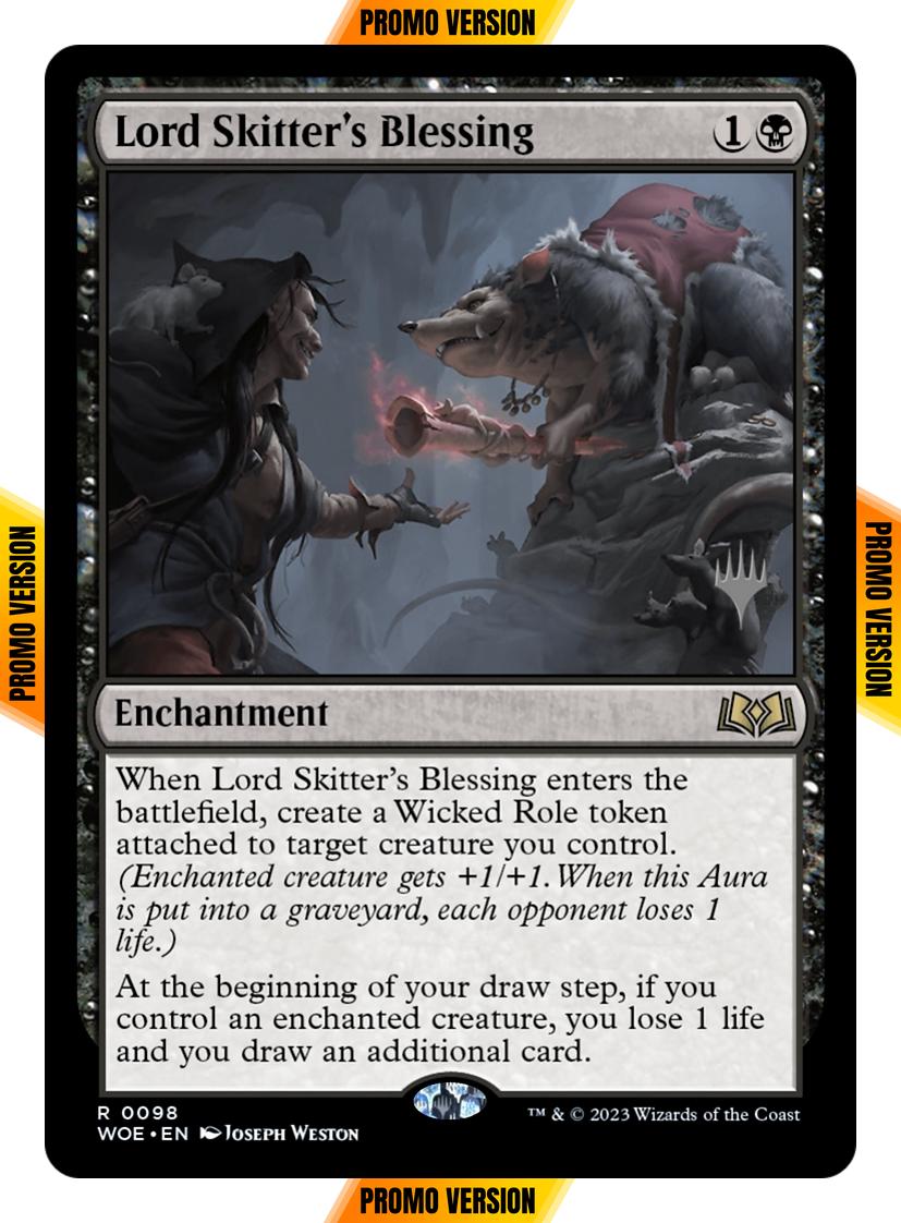 Lord Skitter's Blessing [98p] [Promo Pack] [Wilds of Eldraine: Promos] [Non-Foil]