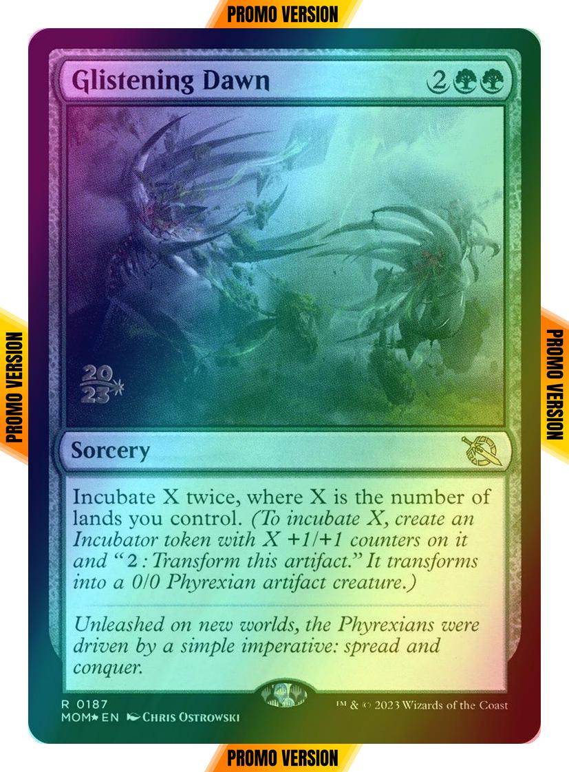 Glistening Dawn [187s] [Prerelease] [March of the Machine: Promos] [Foil]
