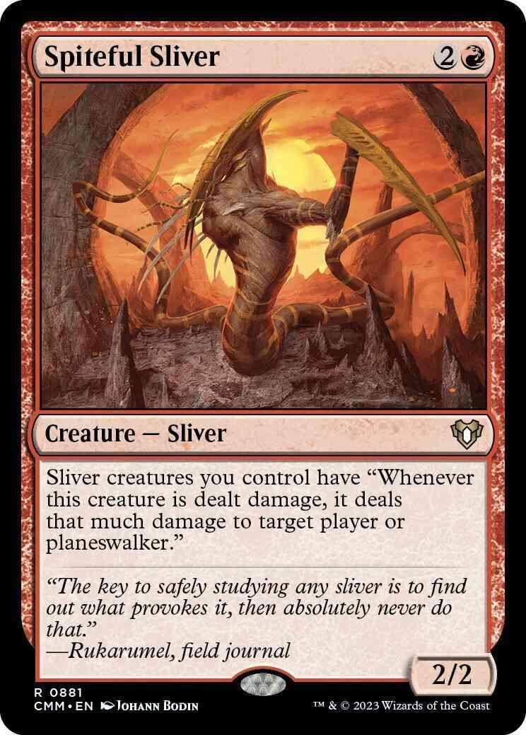 Spiteful Sliver [881] [Commander Masters] [Non-Foil]