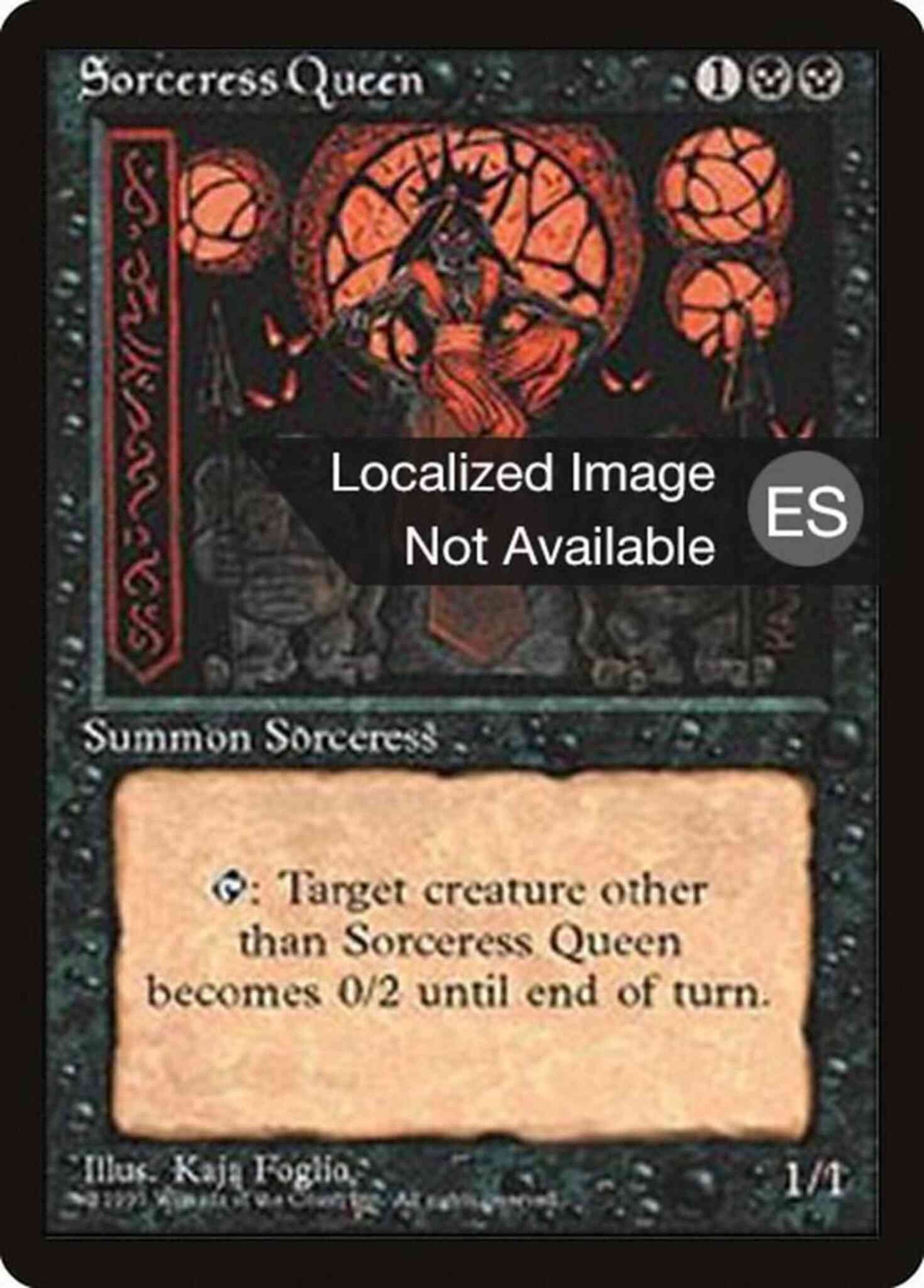 Sorceress Queen - Portuguese [162] [Fourth Edition Black Border: Portuguese] [Non-Foil]