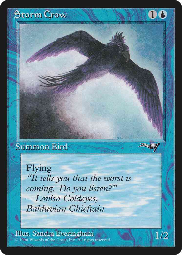 Storm Crow [Black Corner Bottom] [36a] [Alliances] [Non-Foil]