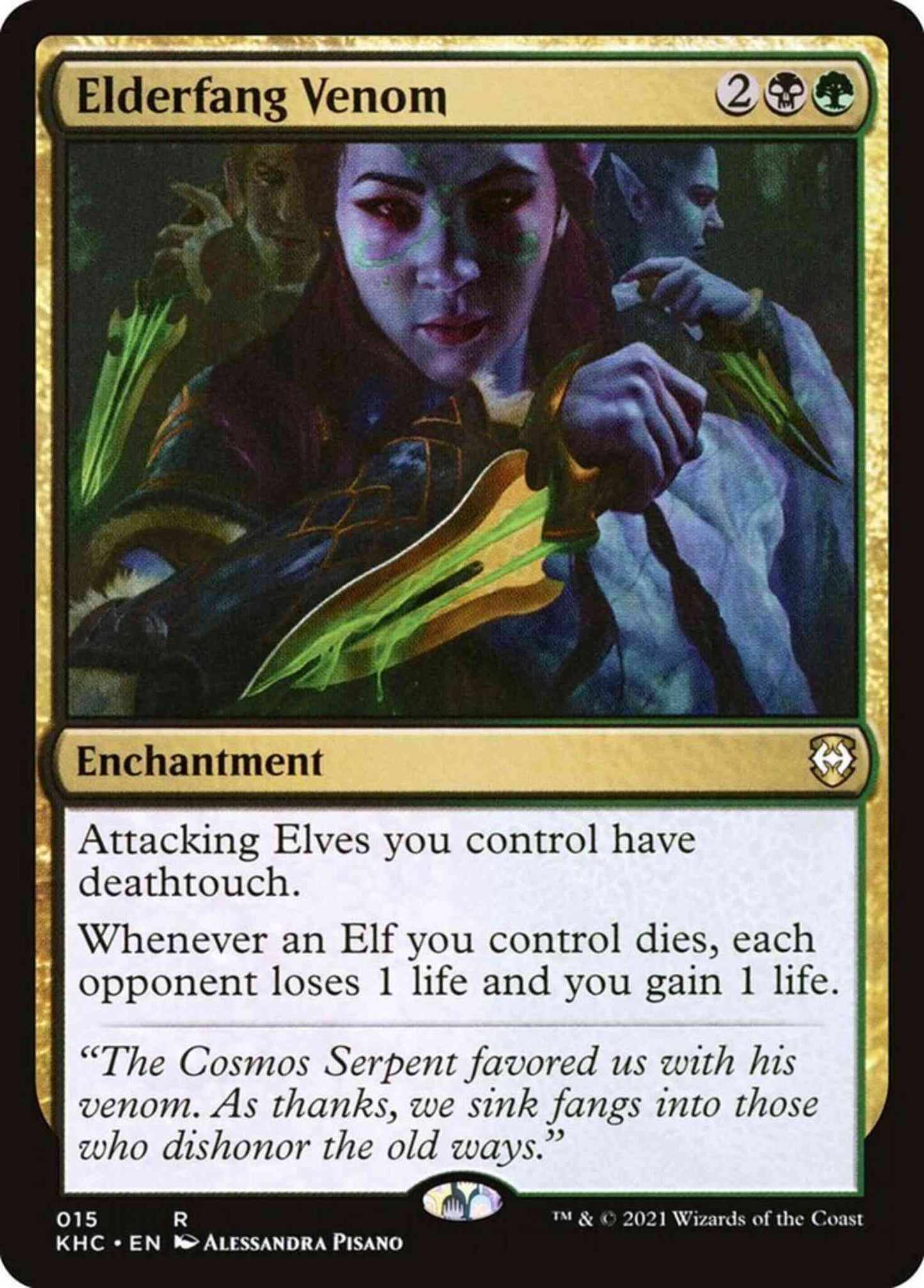 Elderfang Venom [15] [Kaldheim Commander] [Non-Foil]