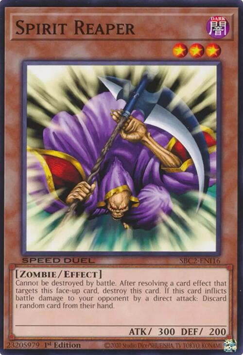 Spirit Reaper - SBC2-ENI16 - Prismatic Secret Rare - 1st Edition