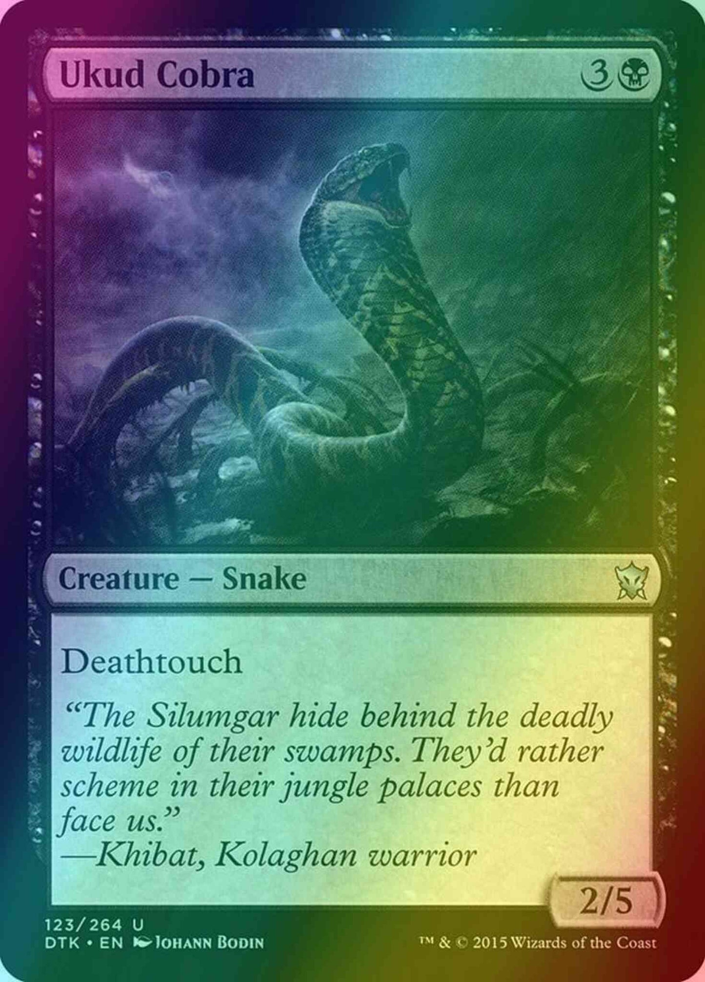 Ukud Cobra [123] [Dragons Of Tarkir] [Foil]