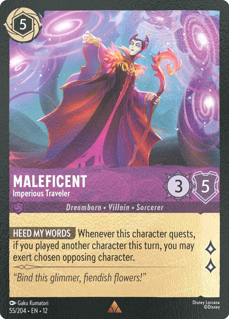 Maleficent - Imperious Traveler - 55/204 [Wilds Unknown] [Cold Foil]
