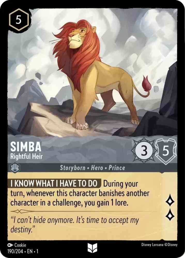 Simba - Rightful Heir - 190/204 [The First Chapter] [Non-Foil]