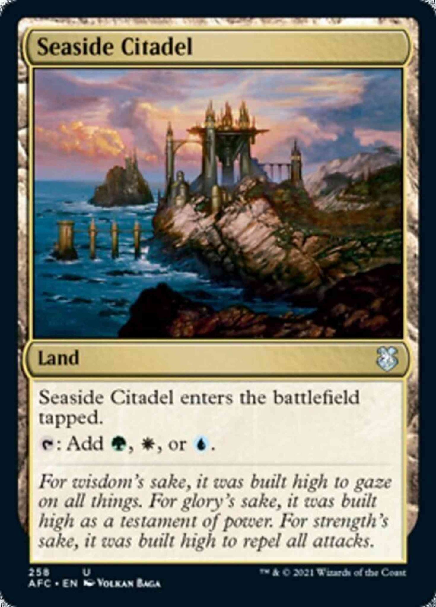 Seaside Citadel [258] [Adventures in the Forgotten Realms Commander] [Non-Foil]