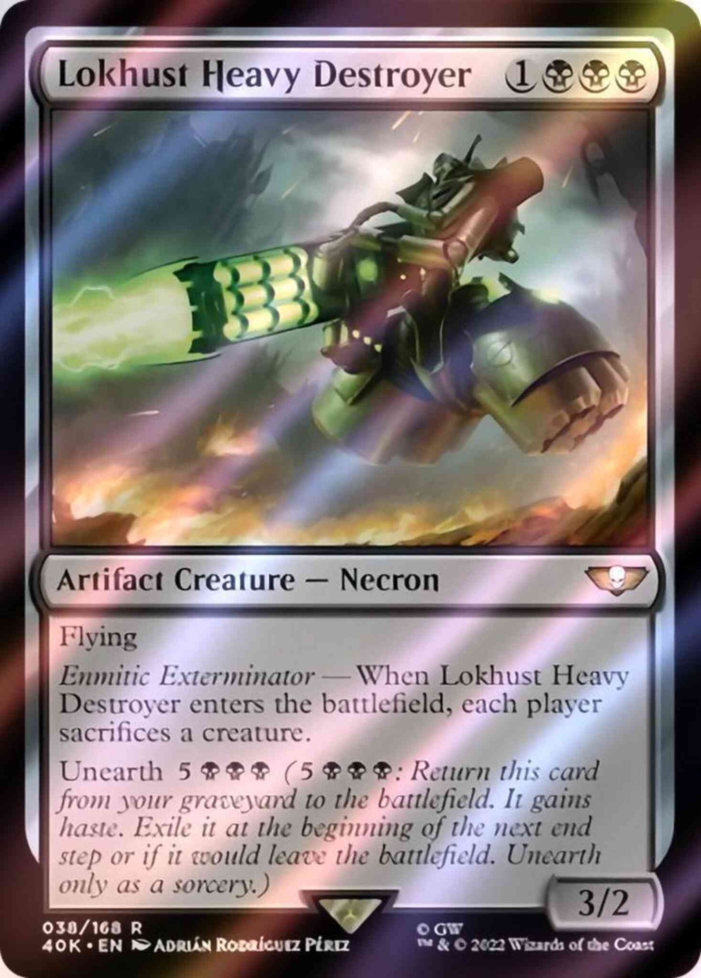 Lokhust Heavy Destroyer [38] [Universes Beyond: Warhammer 40,000] [Surge Foil]