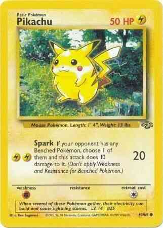 Pikachu - 60/64 - Common - Unlimited [base2U-60] [Non-Holo]