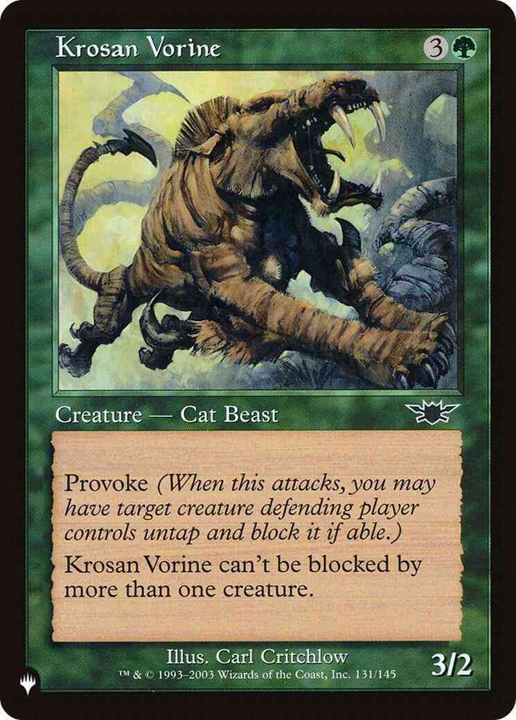 Krosan Vorine [LGN-131] [The List] [Non-Foil]