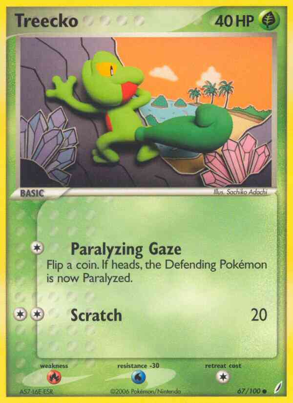 Treecko - 67/100 - Common [ex14-67] [Non-Holo]
