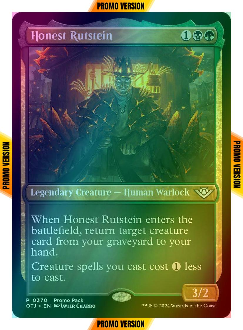 Honest Rutstein [370] [Dark Frame Promo Pack] [Outlaws of Thunder Junction] [Foil]
