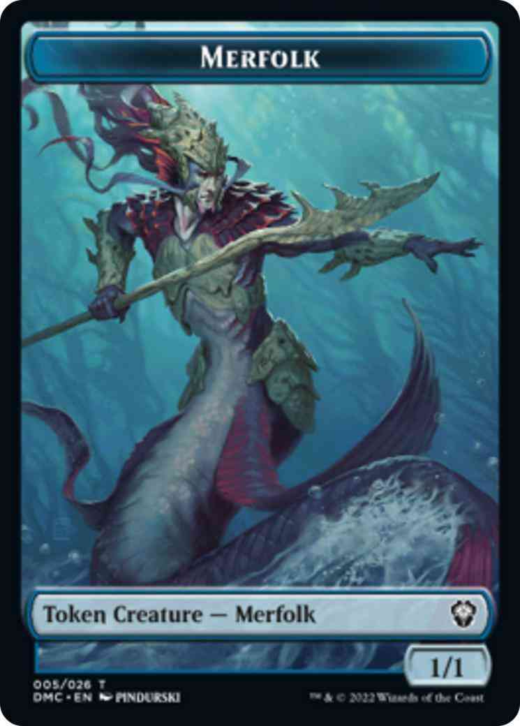 Merfolk Token [05] [DMC Set Symbol] [Dominaria United: Tokens] [Non-Foil]