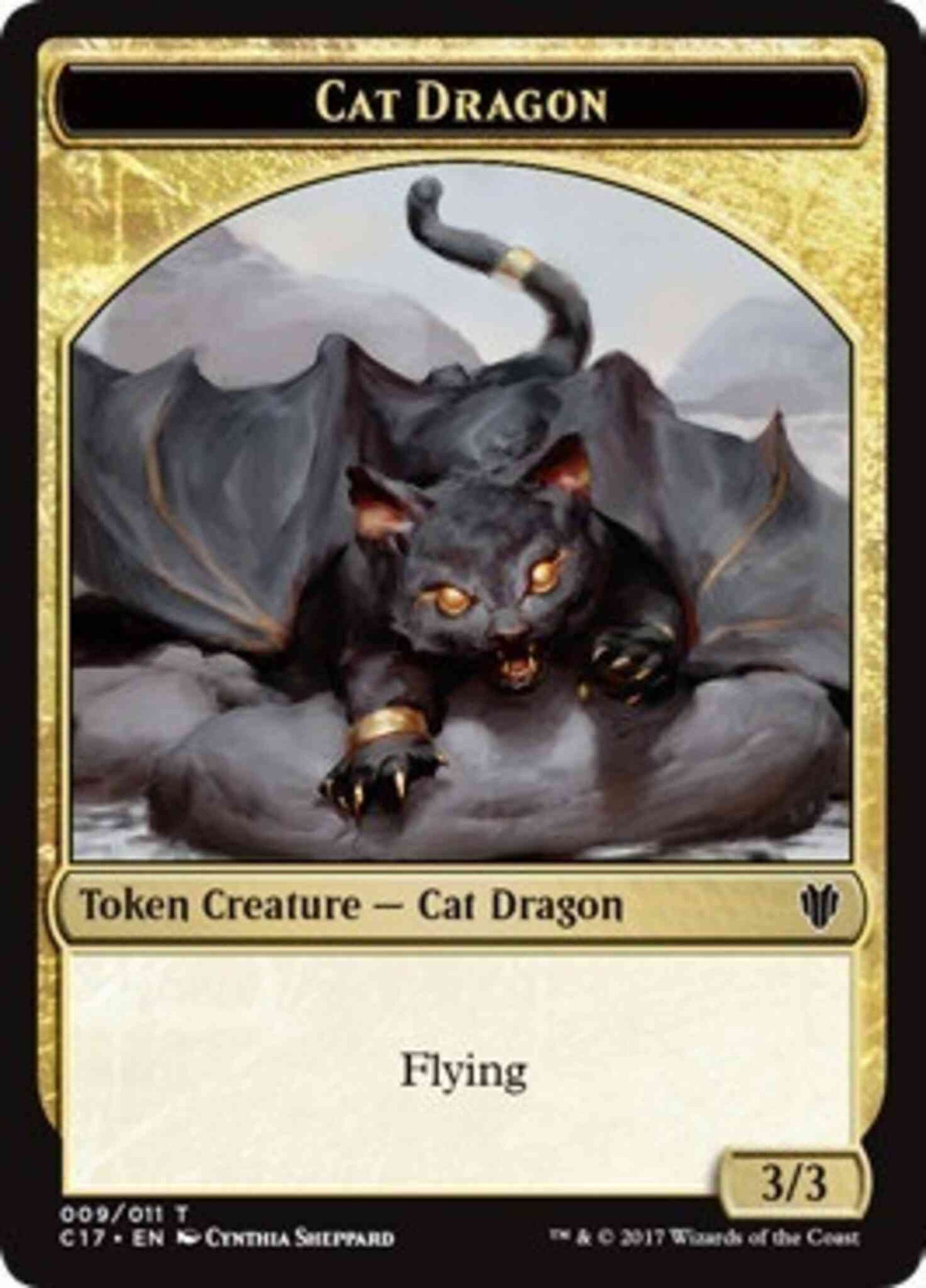 Cat Dragon Token (09) // Dragon Token (07) [Commander 2017 Tokens] [Non-Foil]