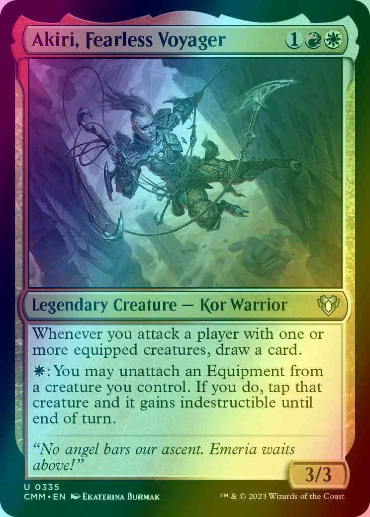 Akiri, Fearless Voyager [335] [Commander Masters] [Foil]