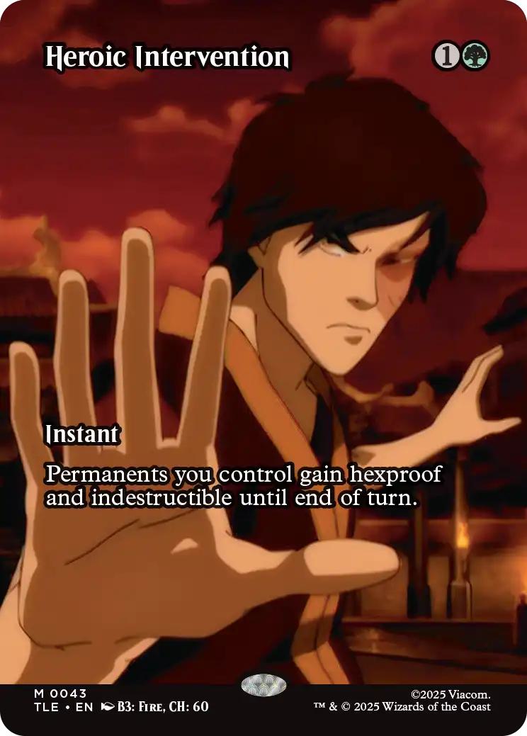 Heroic Intervention [43] [Borderless] [Source Material] [Avatar: The Last Airbender Eternal] [Non-Foil]