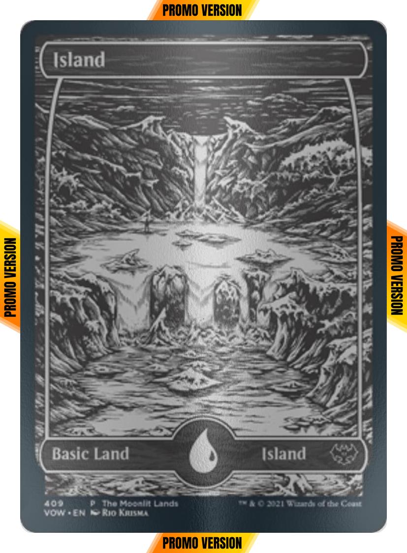 Island [2021] [409] [Moonlit Lands] [Innistrad: Crimson Vow] [Etched Foil]