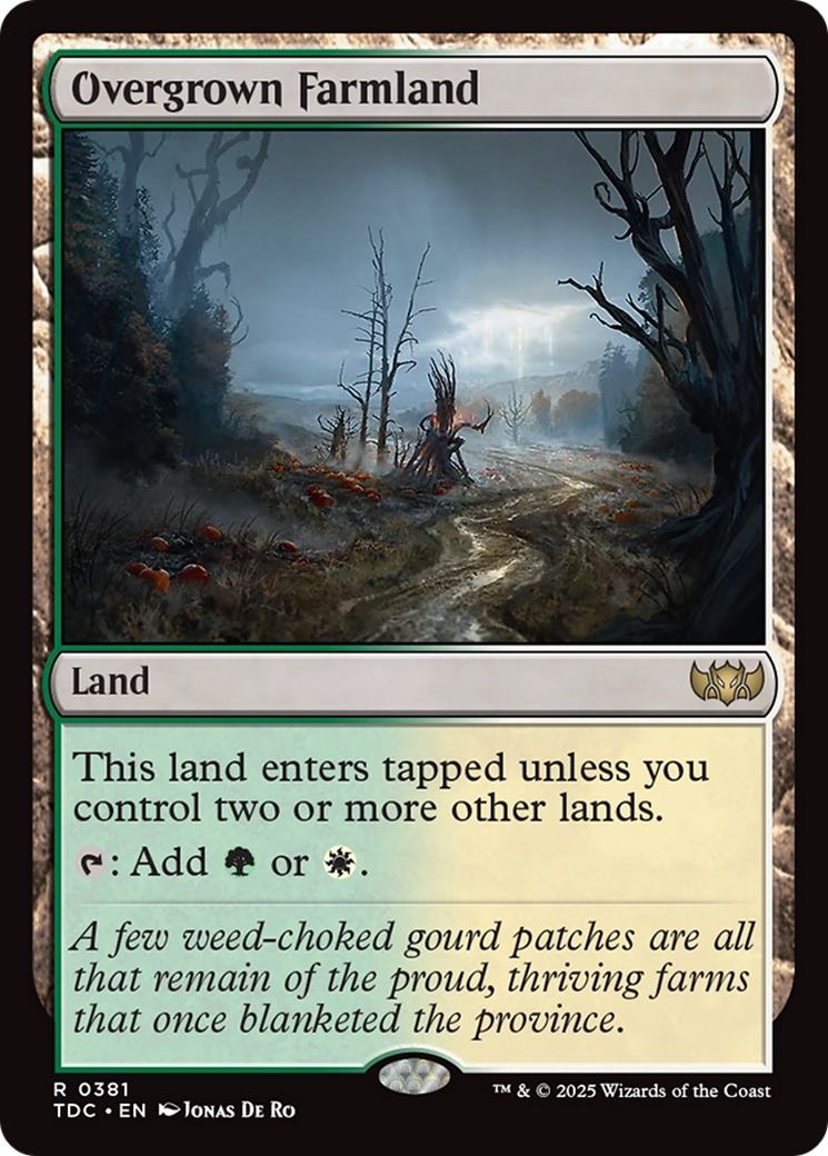 Overgrown Farmland [381] [Tarkir: Dragonstorm: Commander] [Non-Foil]