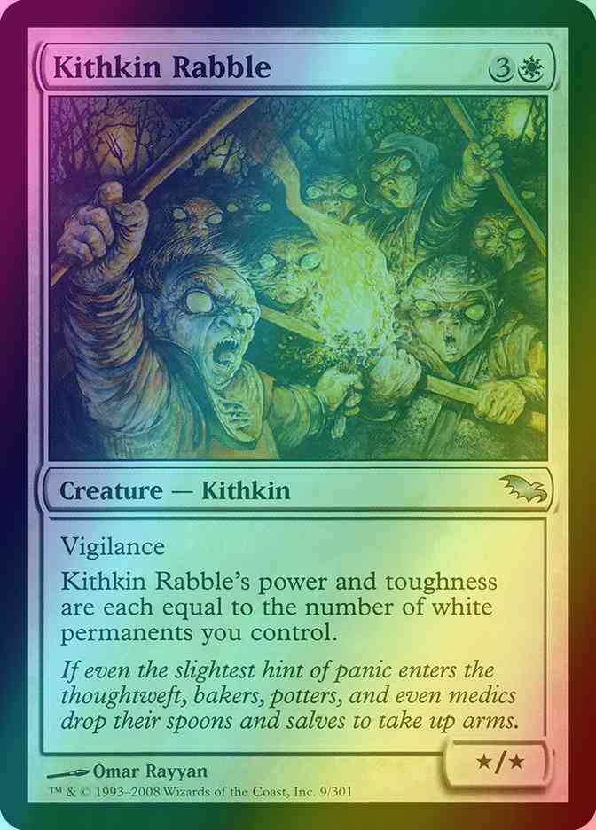 Kithkin Rabble [9] [Shadowmoor] [Foil]