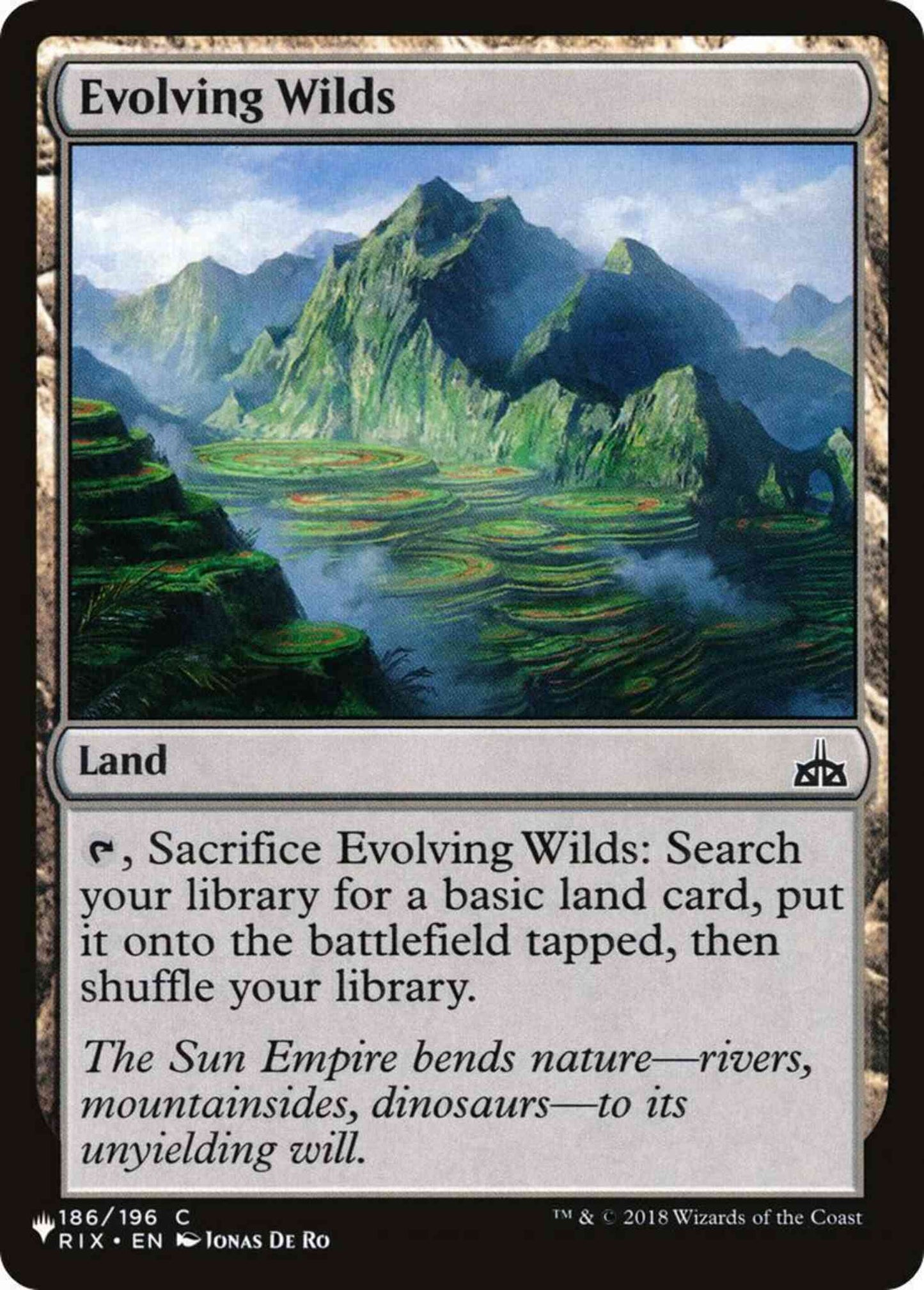 Evolving Wilds [RIX-186] [The List] [Non-Foil]