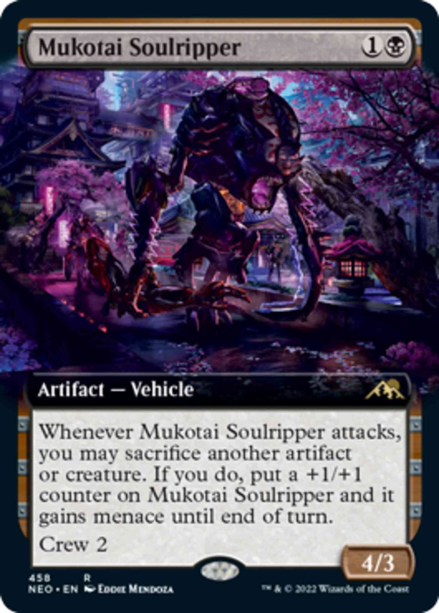 Mukotai Soulripper [458] [Extended Art] [Kamigawa: Neon Dynasty] [Non-Foil]
