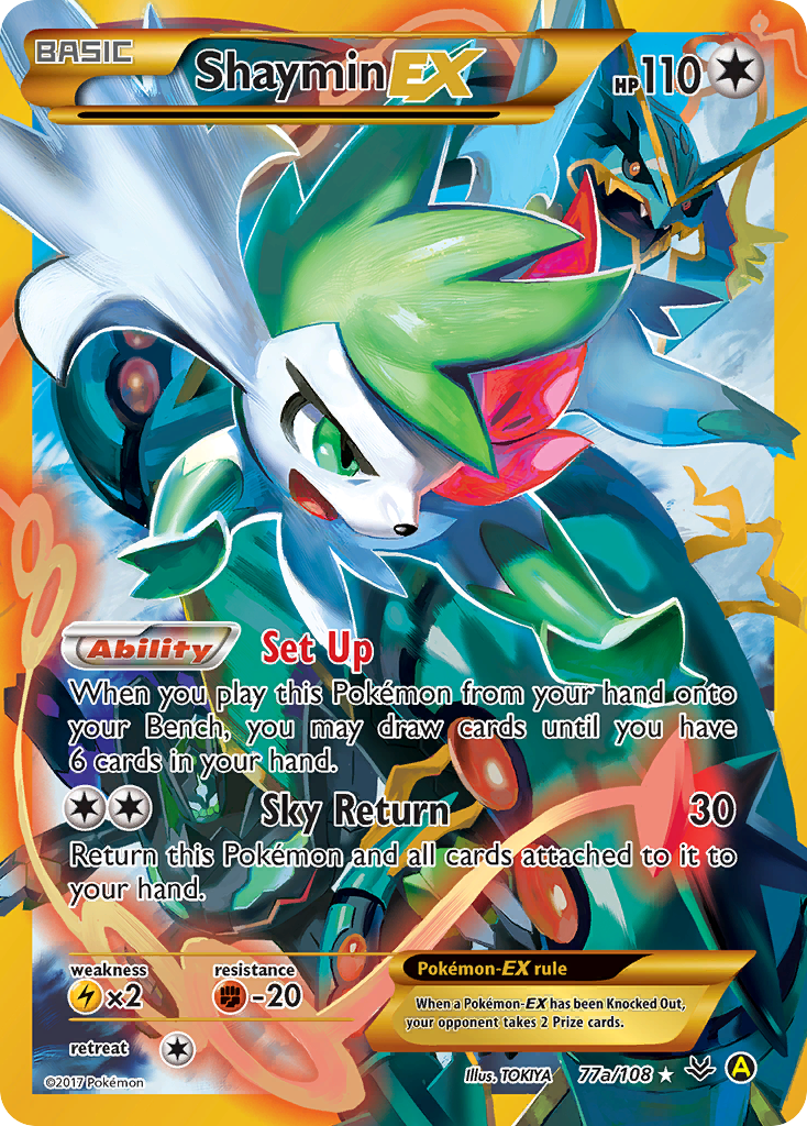Shaymin-EX - 77a/108 - Rare Holo EX [xy6-77a] [Ultra]